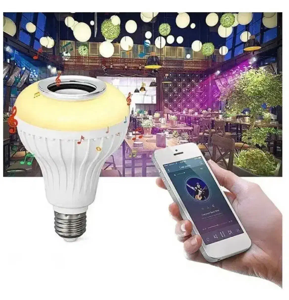 لامپ هوشمند چراغی و بلوتوث دار|ریسه و چراغ تزئینی|ارومیه, |دیوار