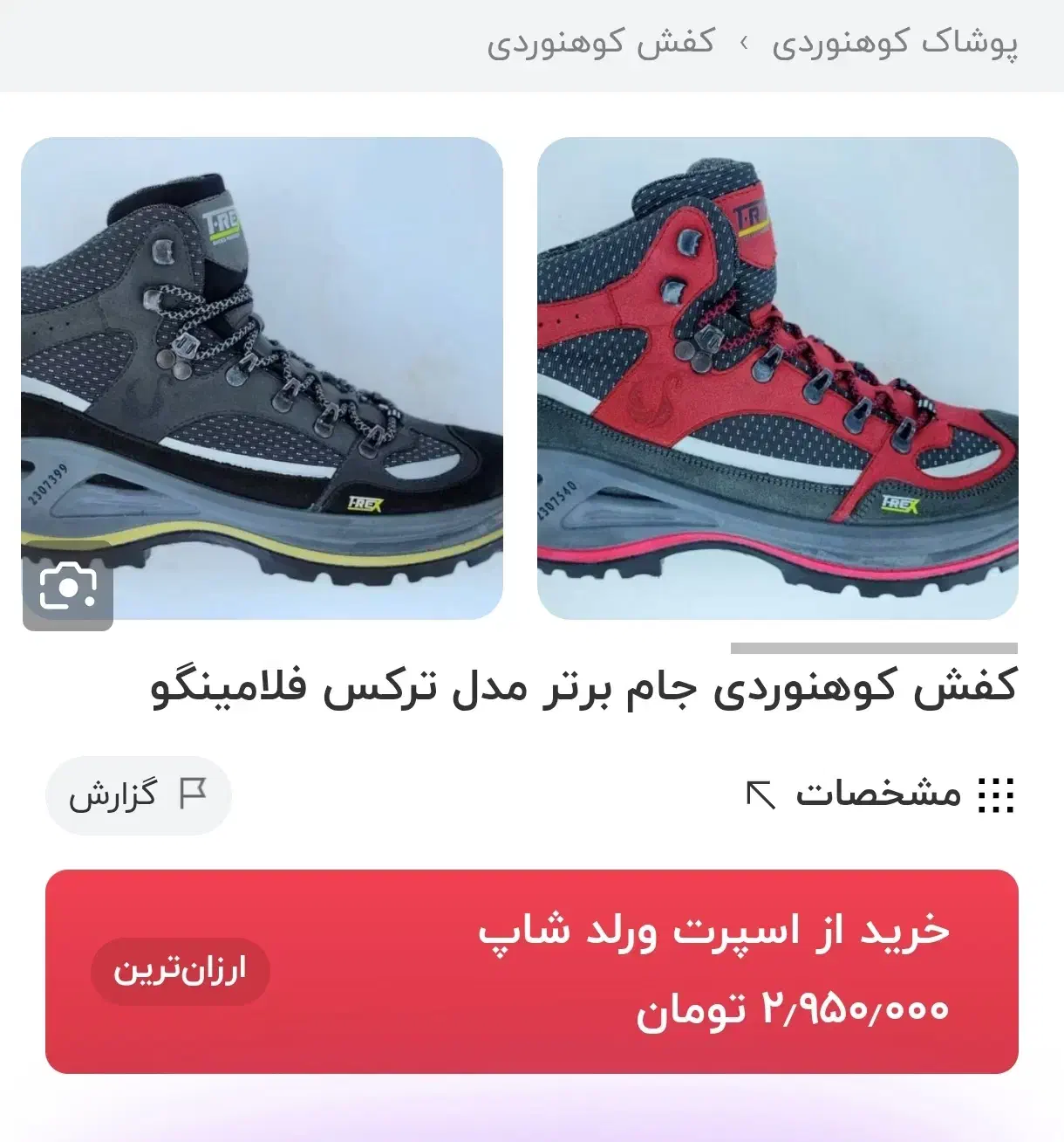 کفش کوهنوردی چهارفصل سایز ۴۳|کوهنوردی و کمپینگ|یاسوج, |دیوار