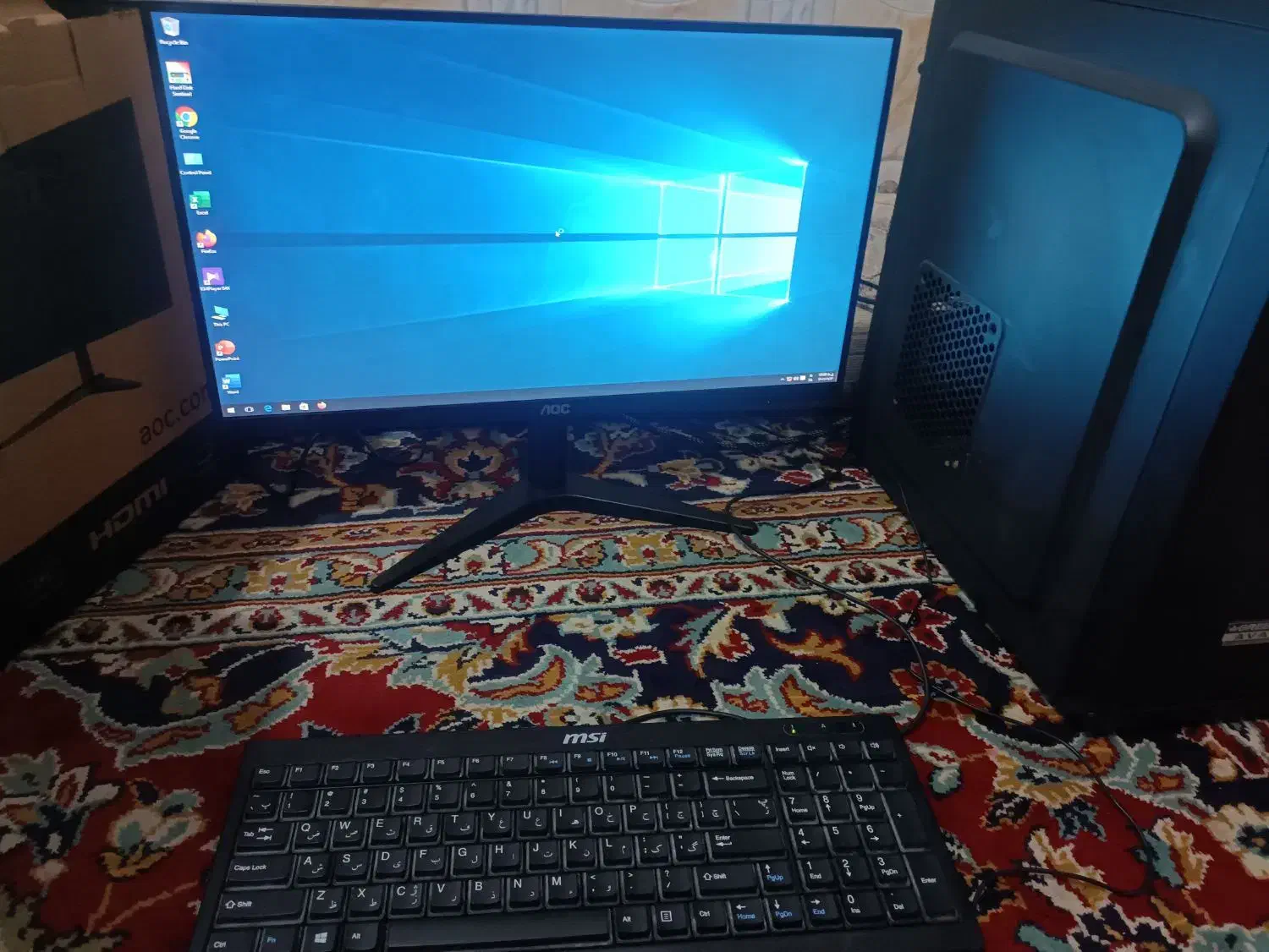 سیستم کامپیوتر با مانیتور22 بدون فریم  قیمت توافقی|رایانه رومیزی|زابل, |دیوار