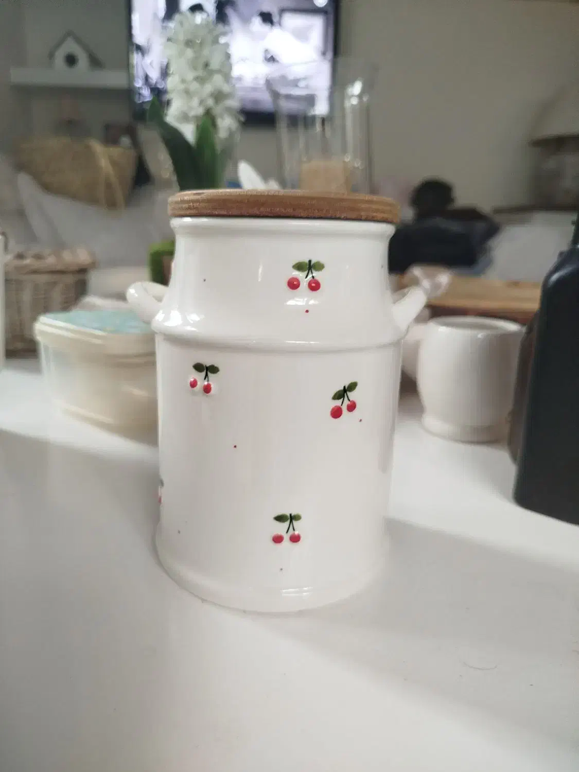 ظرف سرامیک درب چوبی|ظروف سرو و پذیرایی|پردیس, فاز ۳|دیوار