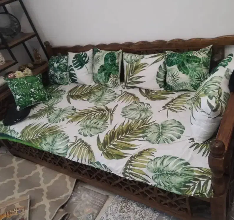 تخت چوبی سنتی دومتری|مبلمان خانگی و میز عسلی|ماهدشت, |دیوار