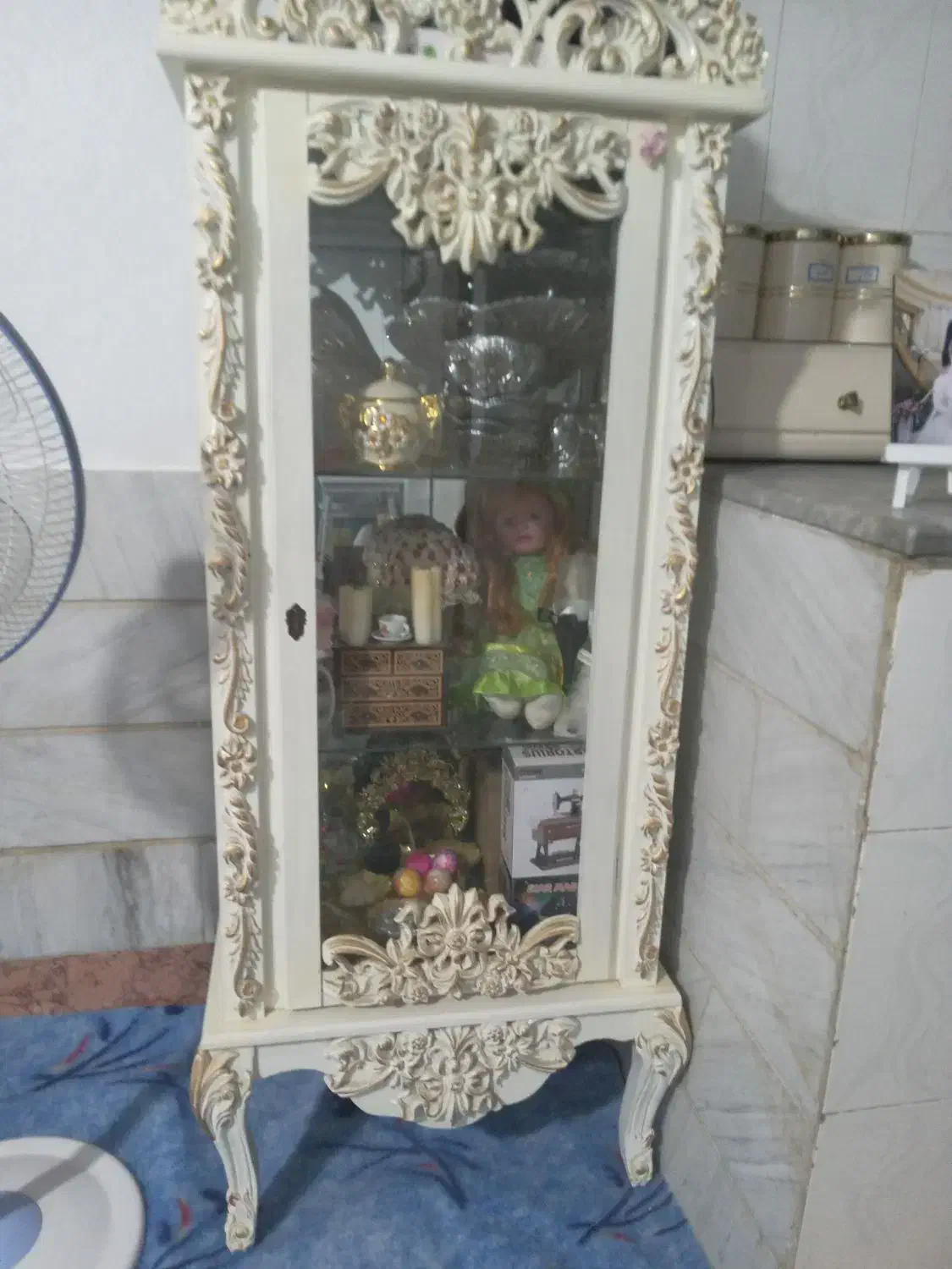 ویترین  چراغ دار|بوفه، ویترین، کنسول|پاکدشت, پاکدشت (مامازند)|دیوار