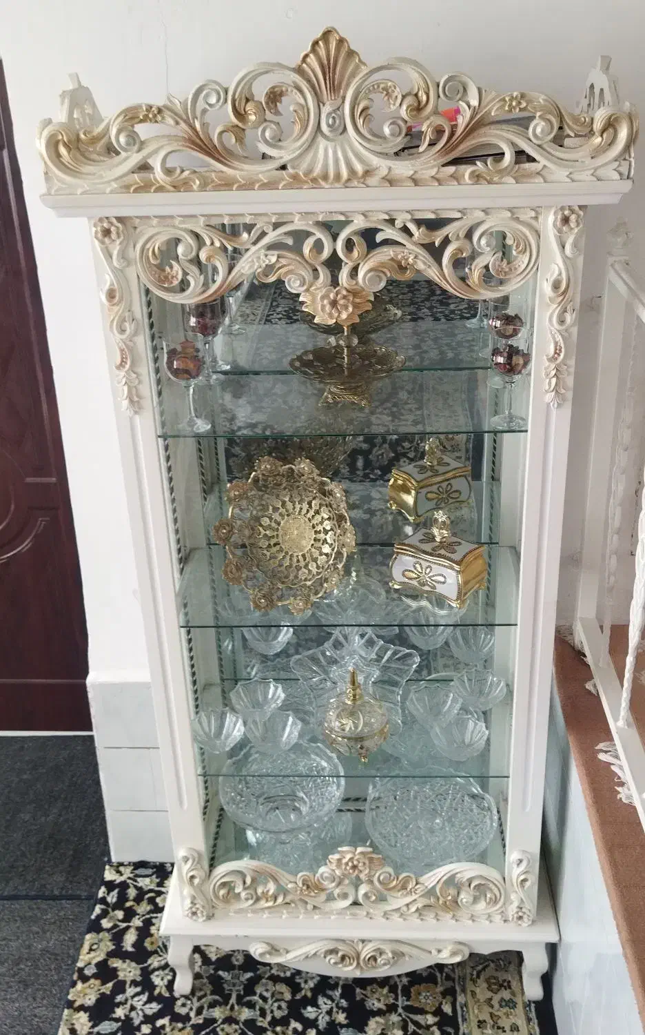 بوفه گنجه ویترین|بوفه، ویترین، کنسول|کاشمر, |دیوار