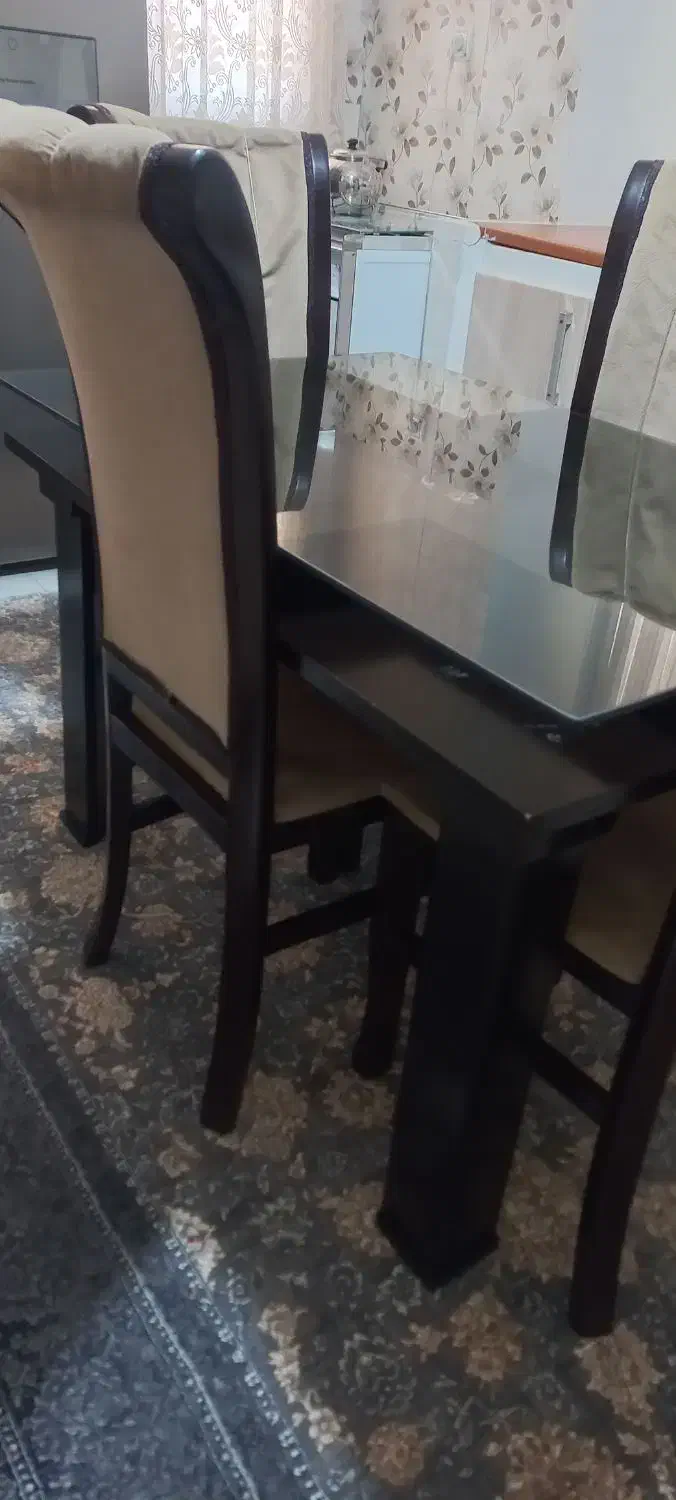 میز نهارخوری|میز و صندلی غذاخوری|کنگاور, |دیوار