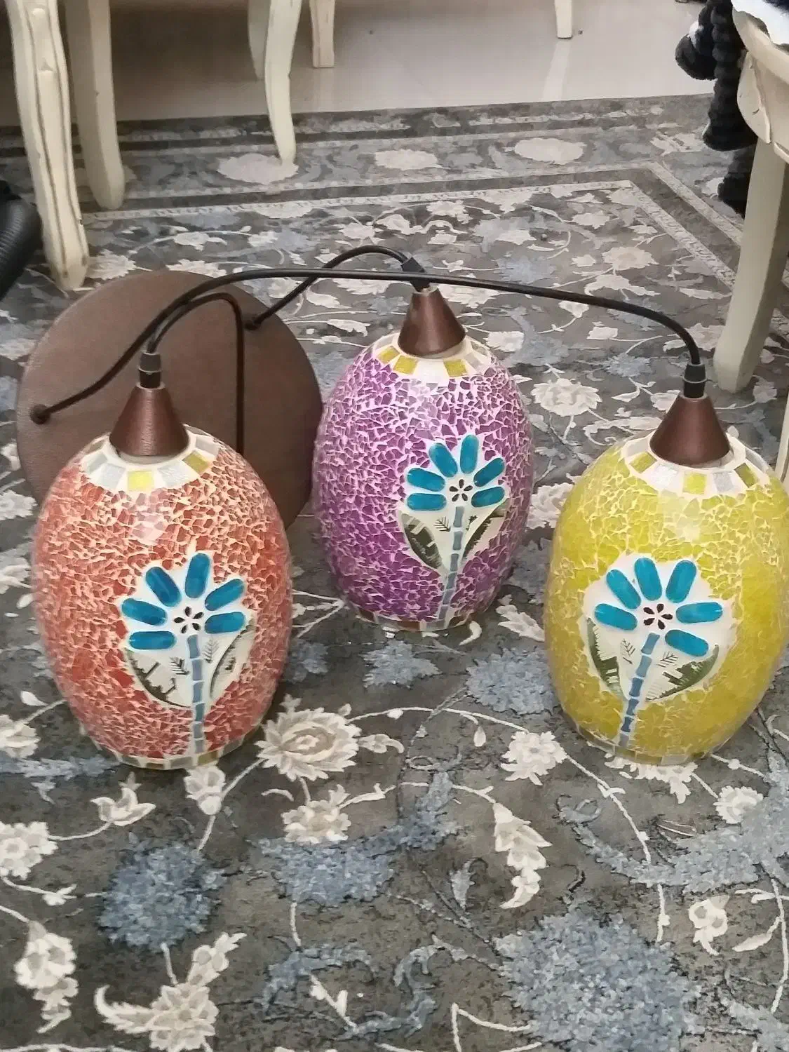 لوستر رنگی|لوستر و چراغ آویز|اردبیل, |دیوار