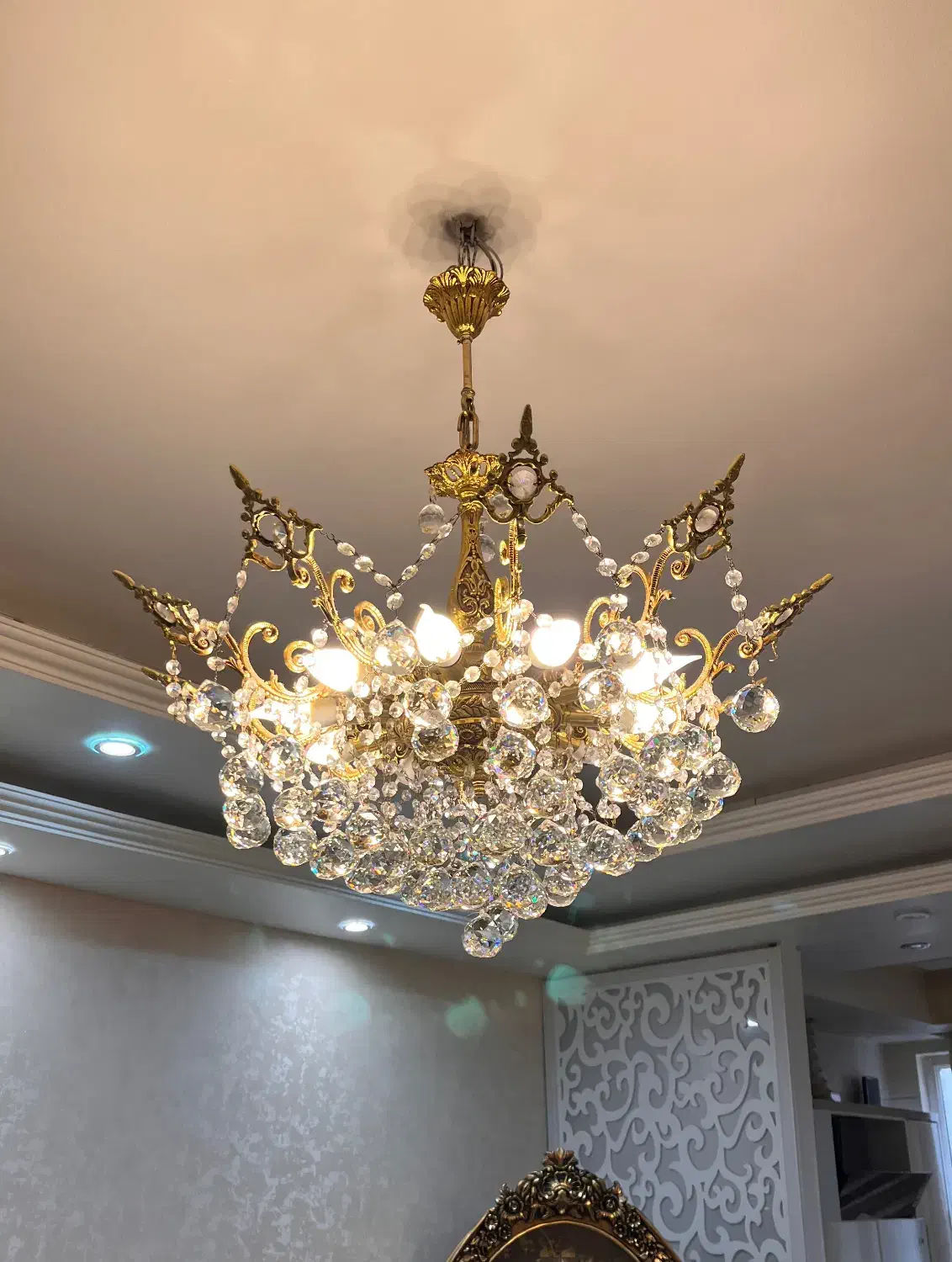 یک جفت لوستر برنج اصل|لوستر و چراغ آویز|تهران, جوادیه تهرانپارس|دیوار