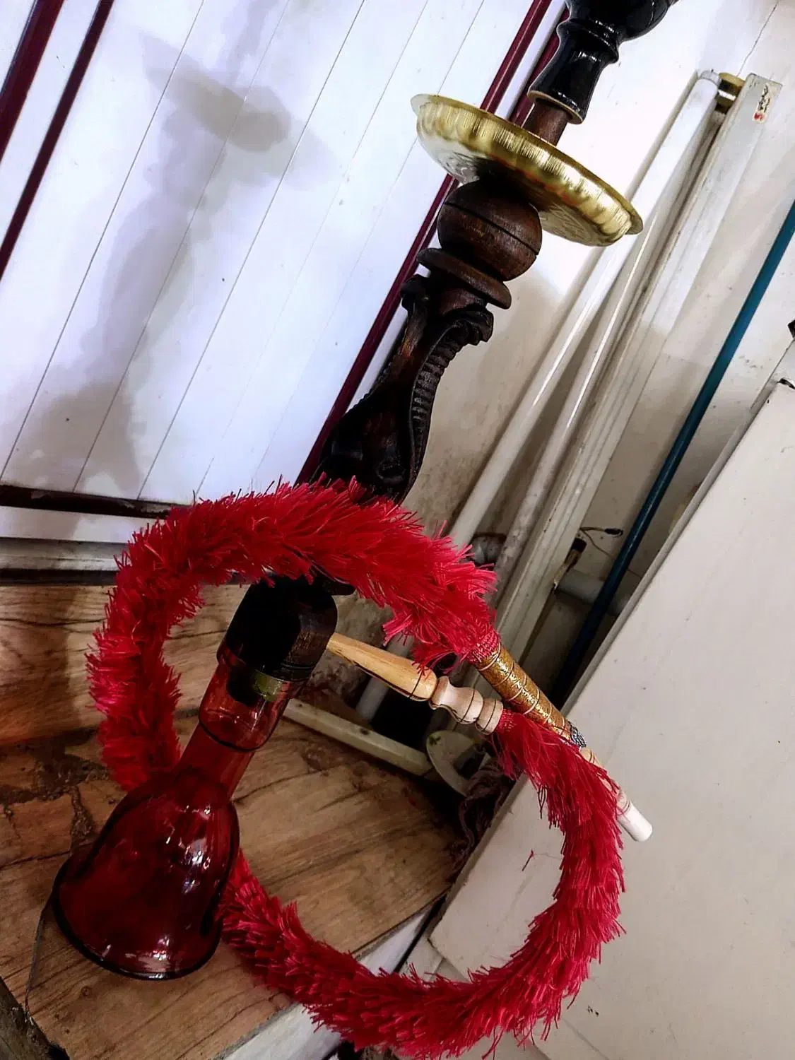 قلیان چوبی|زیورآلات و اکسسوری|نسیم‌شهر, |دیوار