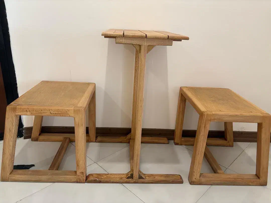 میز صندلی چوبی در حد نو|میز و صندلی غذاخوری|شیراز, آزادی|دیوار