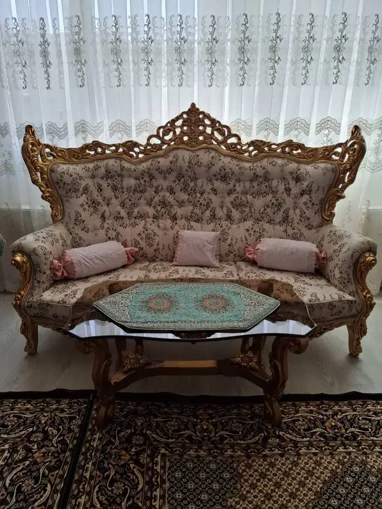مبل سلطنتی 9 نفره|مبلمان خانگی و میز عسلی|ارومیه, |دیوار