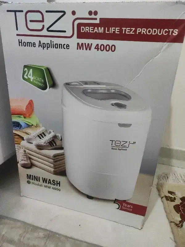 مینی واش کوچک ۶ کیلویی نو سالم|ماشین لباسشویی و خشککن لباس|قم, زنبیل آباد|دیوار