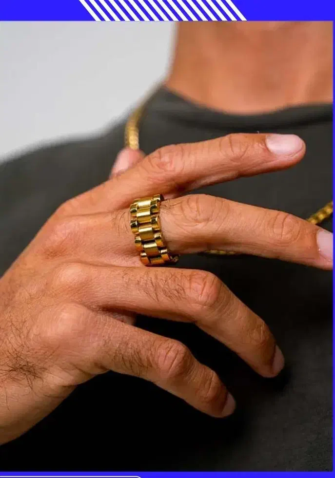 انگشترمردانه طلایی مدل Rolex|جواهرات|تهران, تجریش|دیوار