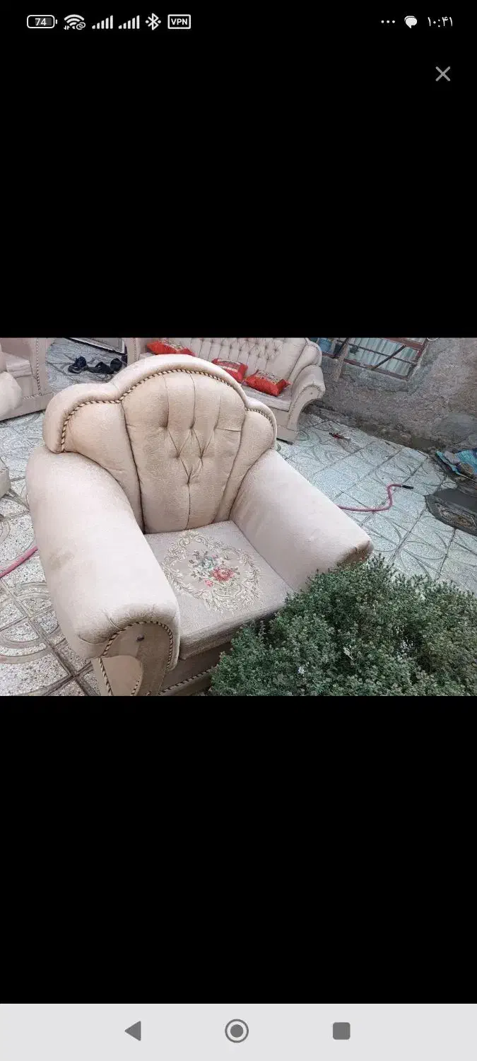 مبل در حد نو با جلو مبلی|مبلمان خانگی و میز عسلی|نیشابور, ابراهیم ادهم|دیوار