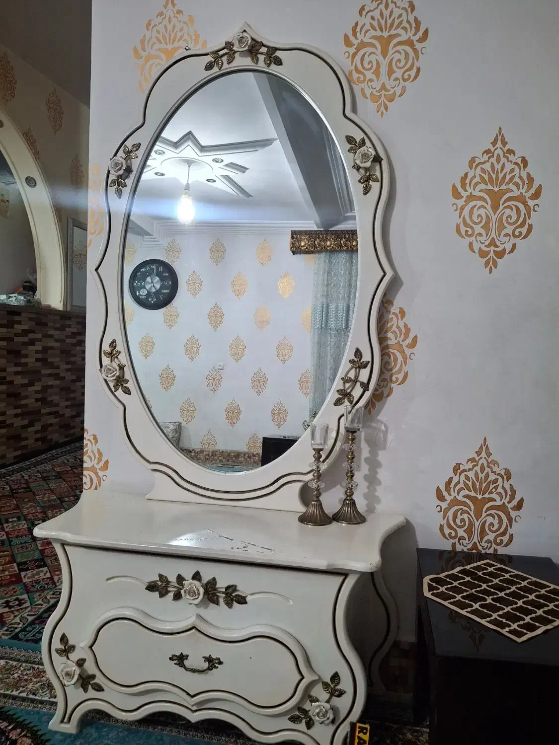 آینه کنسول|آینه|دورود, |دیوار