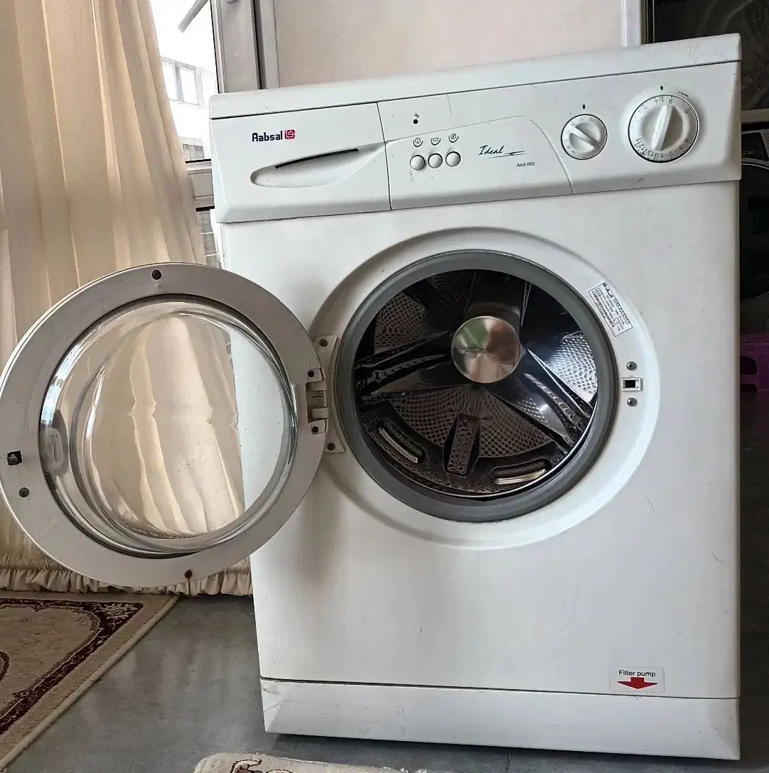 لباس شویی آبسال ۵کیلویی بدونه هیچ خط وخش|ماشین لباسشویی و خشک‌کن لباس|نسیم‌شهر, |دیوار