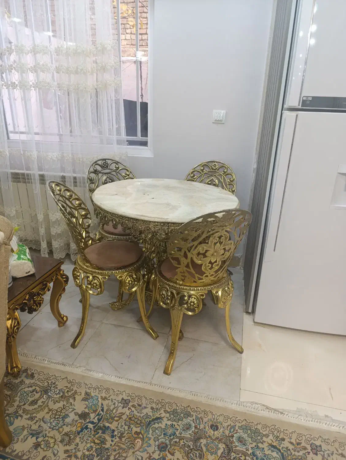 میز غذاخوری برنز|میز و صندلی غذاخوری|تویسرکان, |دیوار