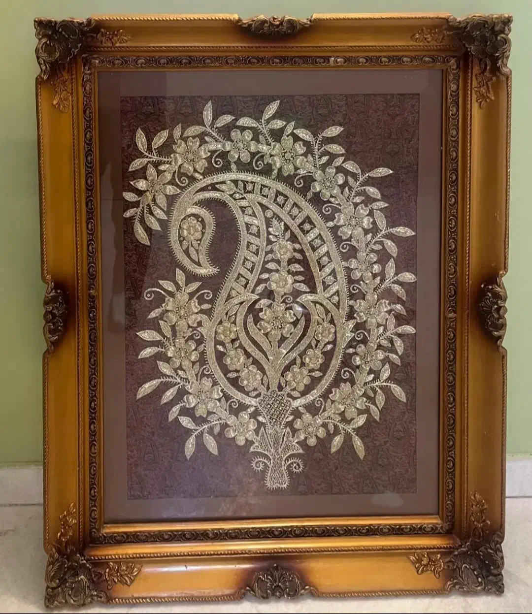 مزایده تابلوی قدیمی ترمه   قیمت پایه ۳۵ میلیون|حراج|اصفهان, شاهد|دیوار