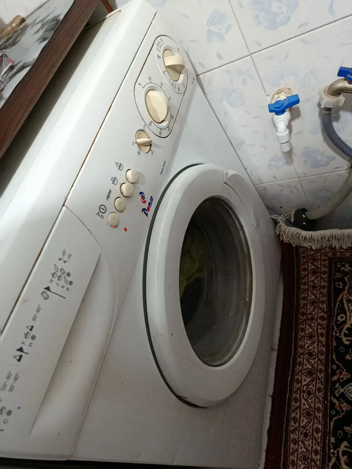 ماشبن لباسشویی معاوضه با دوقلو|ماشین لباسشویی و خشککن لباس|قیدار, |دیوار