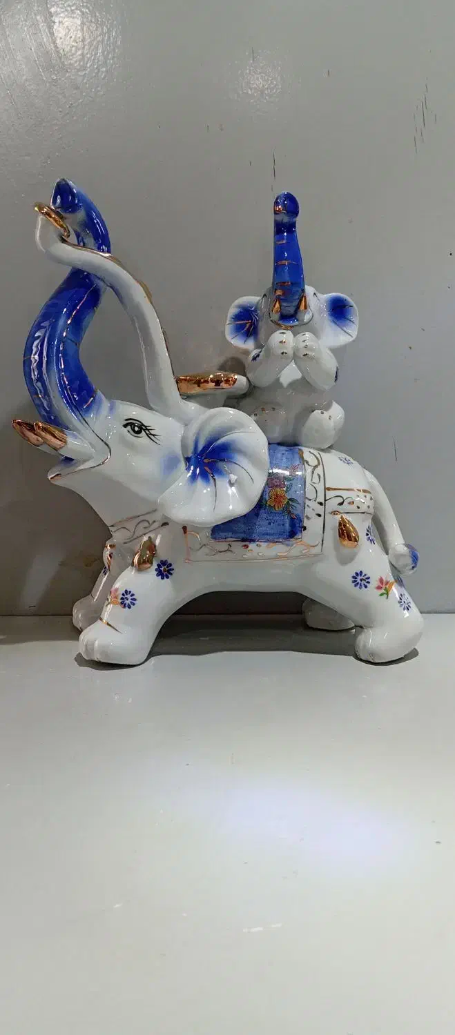 مجسمه چینی ( فیل )|مجسمه، تندیس، ماکت|تهران, کیانشهر|دیوار