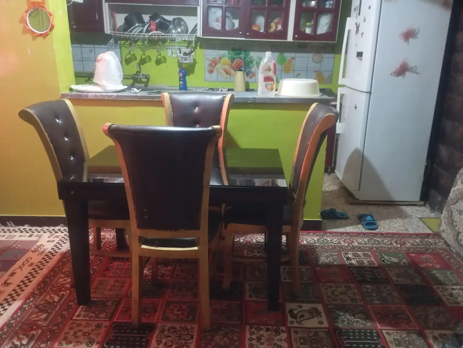 میز ناهارخوری ۴ نفره|میز و صندلی غذاخوری|مسجد سلیمان, |دیوار