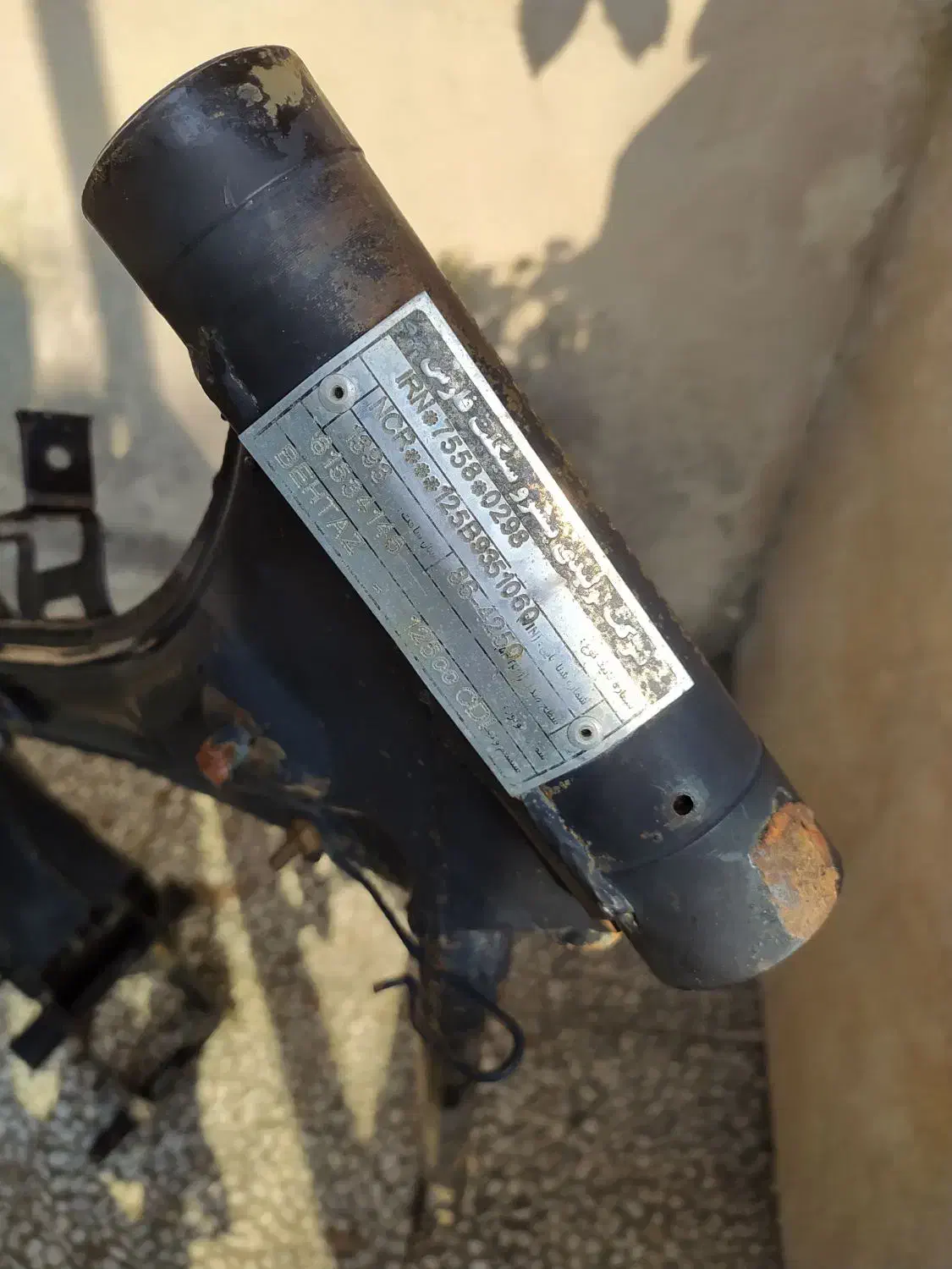 شاسی هوندا مزایده مدل۹۳|موتورسیکلت|املش, |دیوار