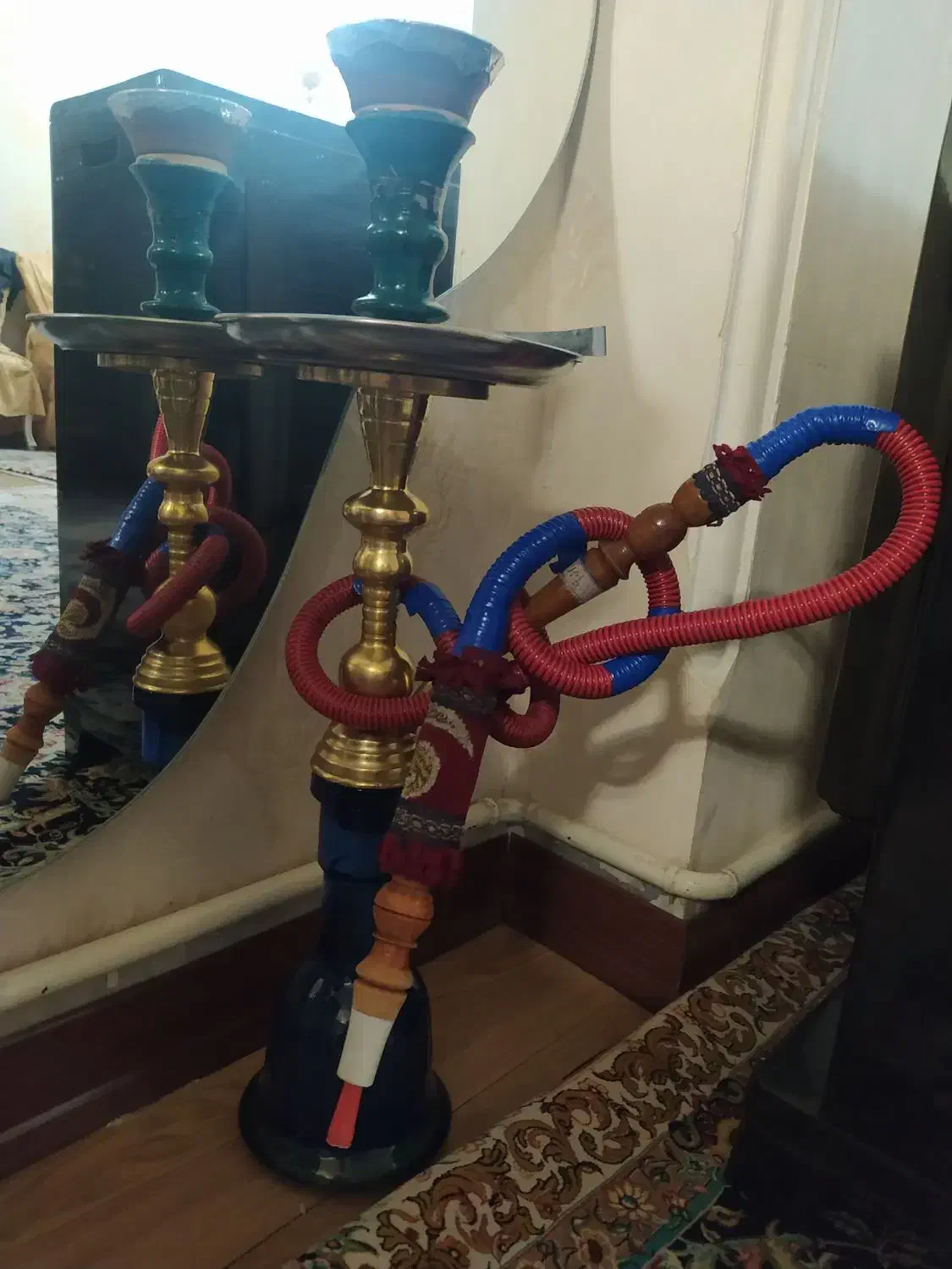 قلیان برنجی دوسیب|کلکسیون و سرگرمی|گلستان (تهران), |دیوار