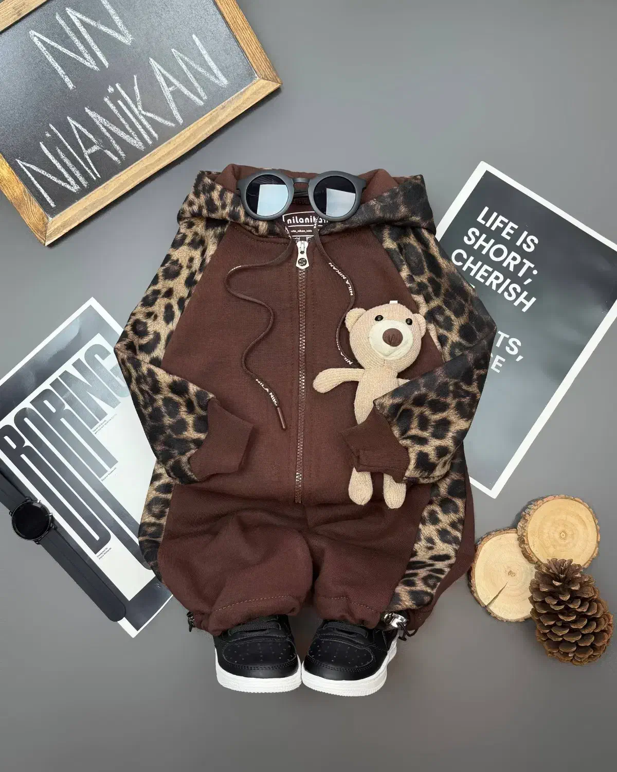 ست سوییشرت شلوار پلنگی کد 1947|کفش و لباس بچه|رشت, خواهر امام|دیوار