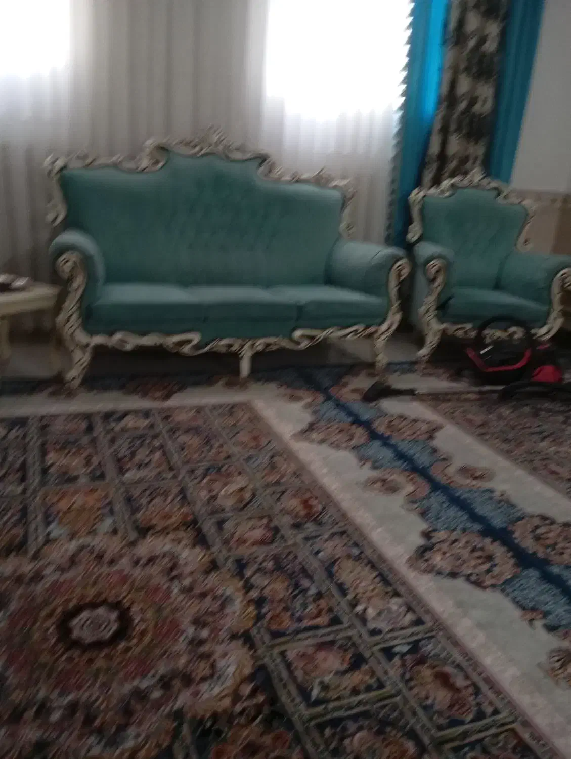 استیل مبل7نفری با میز عسلی|مبلمان خانگی و میز عسلی|کهریزک, |دیوار