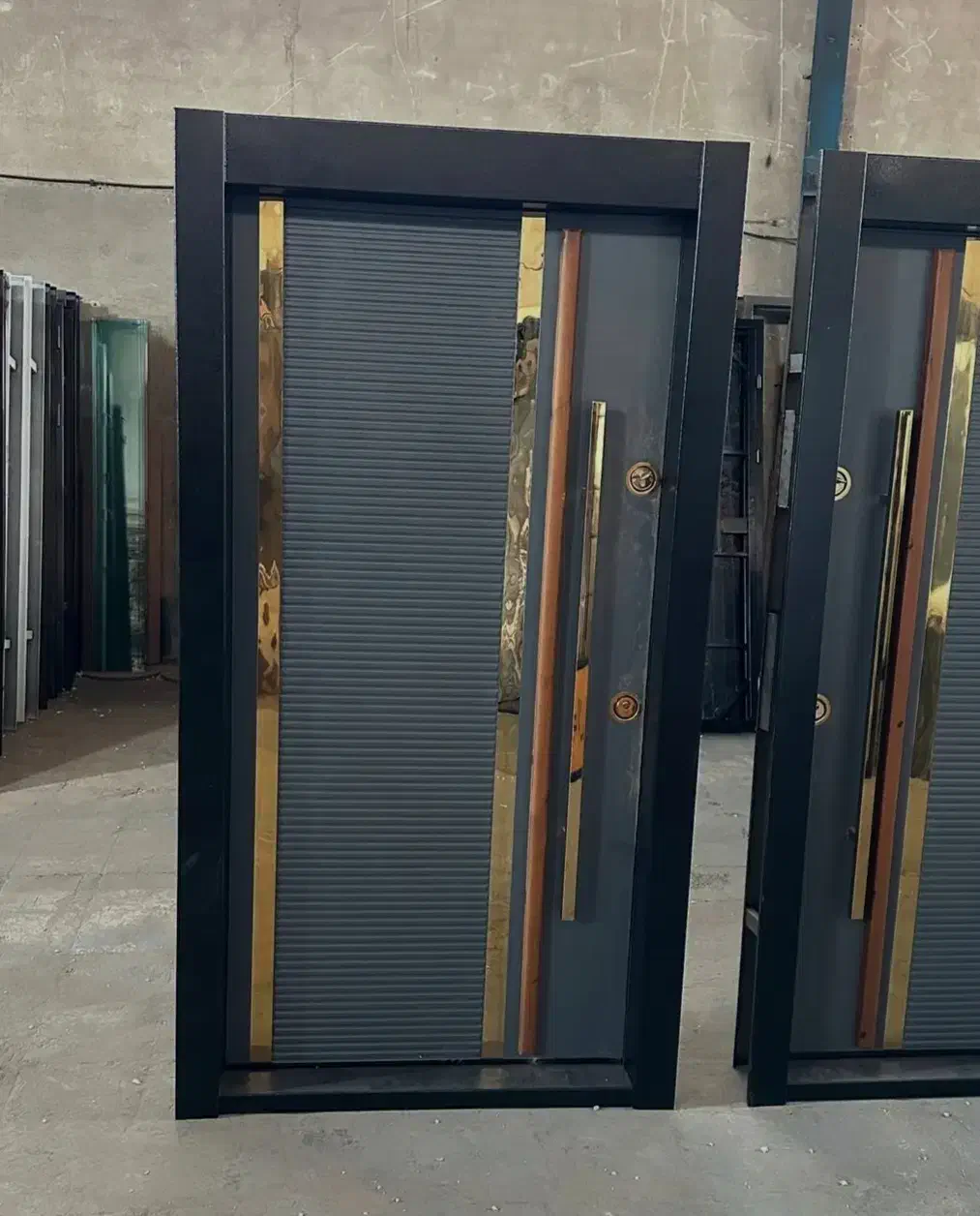 درب ضدسرقت دوقاب منبت کرکره برقی نرده استیل کدR006|مصالح و تجهیزات ساختمان|چالوس, |دیوار