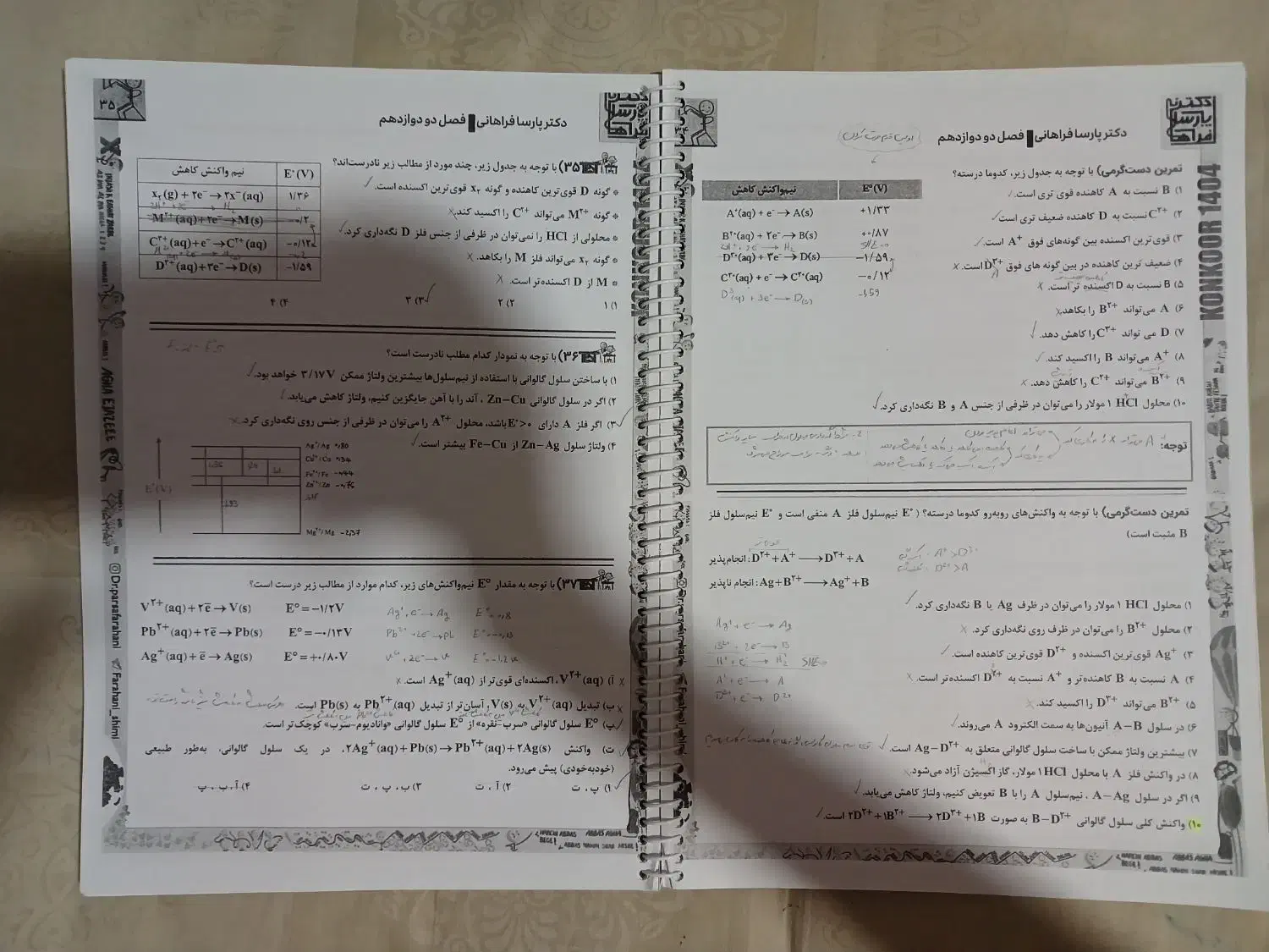 جزوه جامع فراهانی|کتاب و مجله آموزشی|خمینی‌شهر, |دیوار