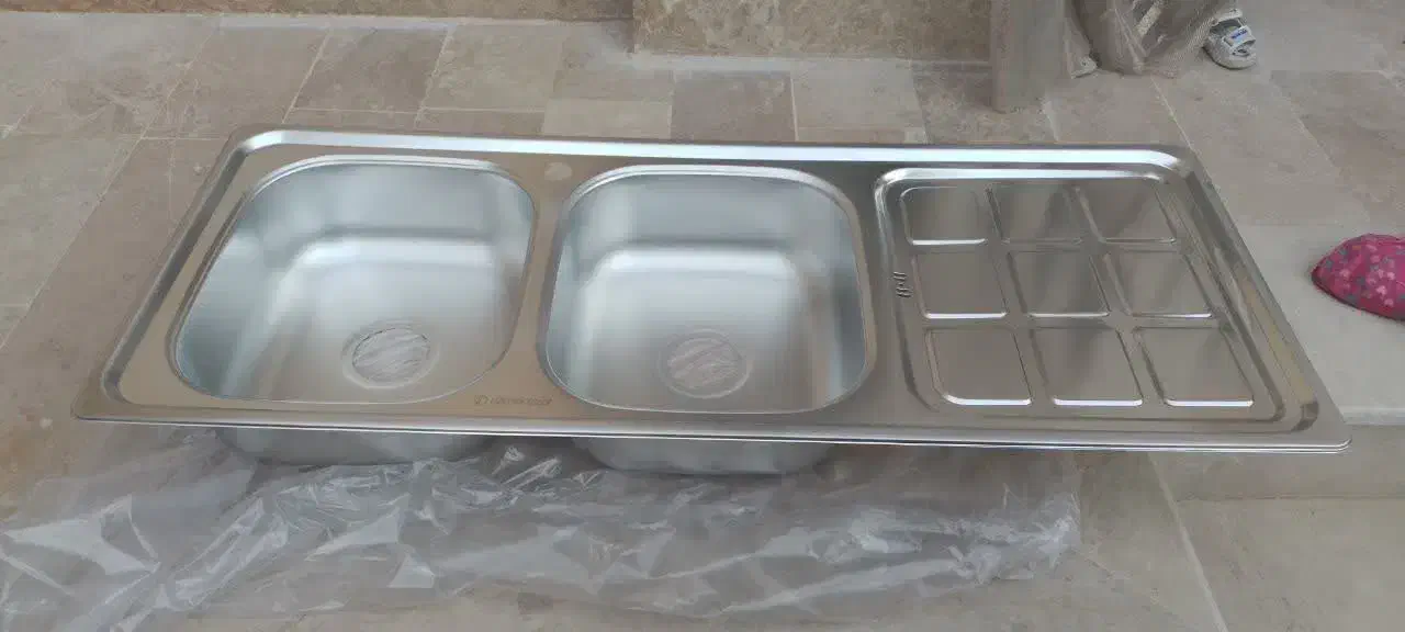 سینک فانتزی توکار|آب‌چکان و نظم‌دهنده ظروف|قم, آزادگان|دیوار