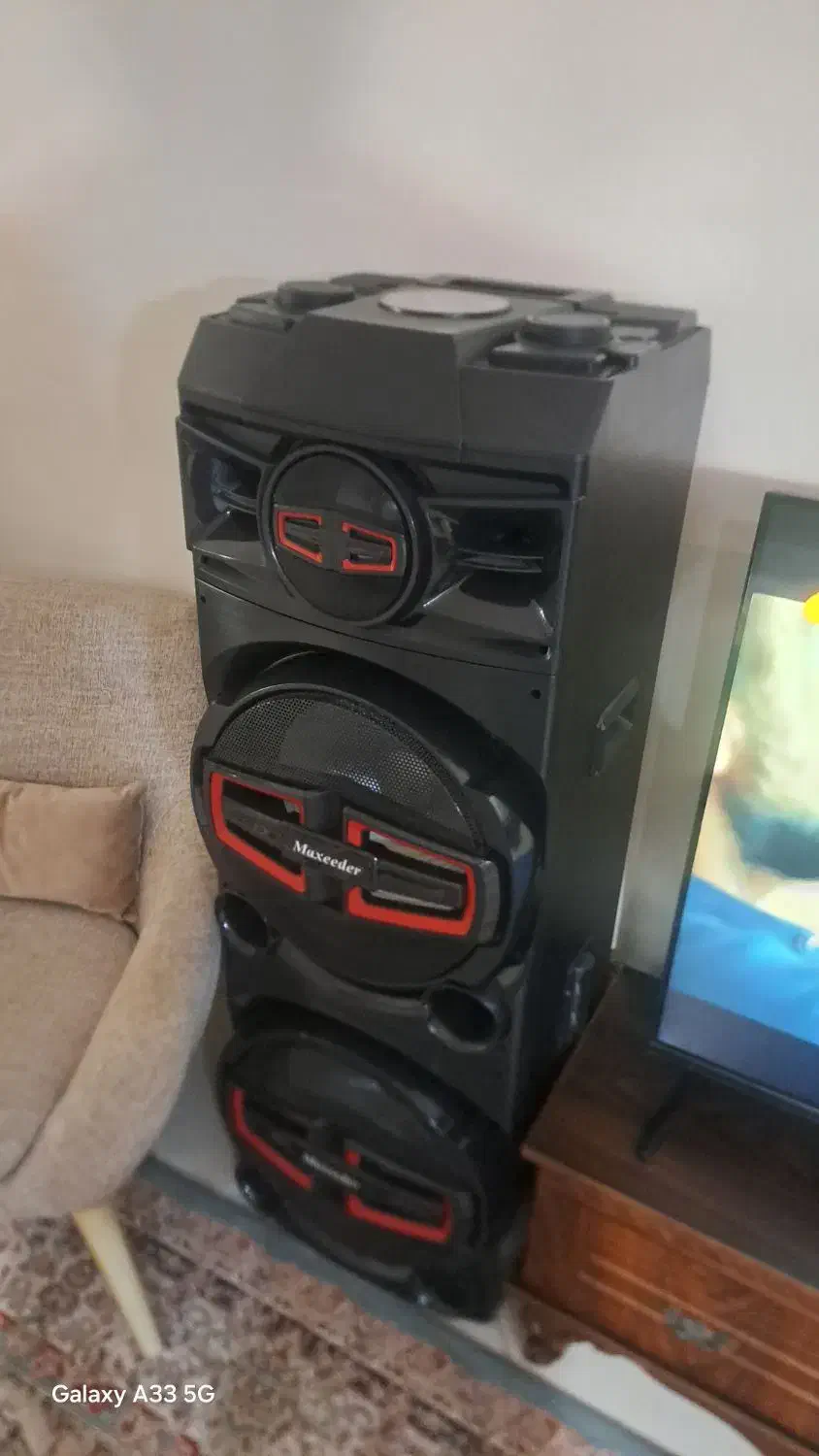 دو عدد اسپیکر مکسیدر با میکروفن|سیستم صوتی خانگی|تهران, بریانک|دیوار