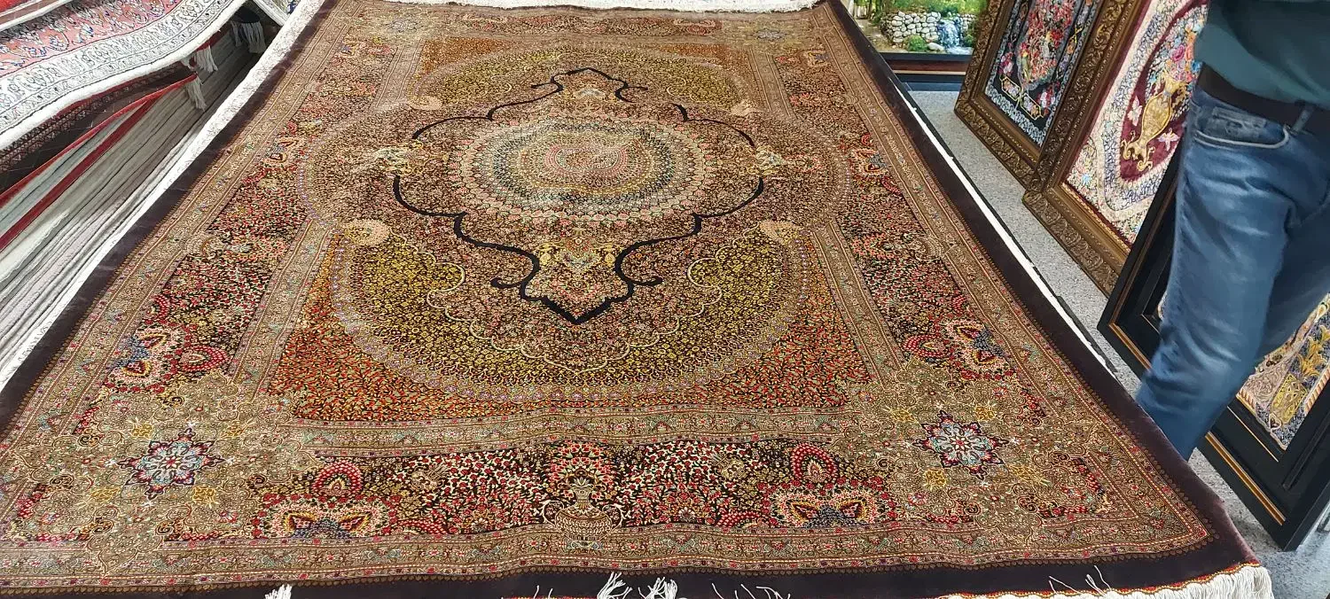 فرش تمام ابریشم قم|فرش|تهران, ارم|دیوار