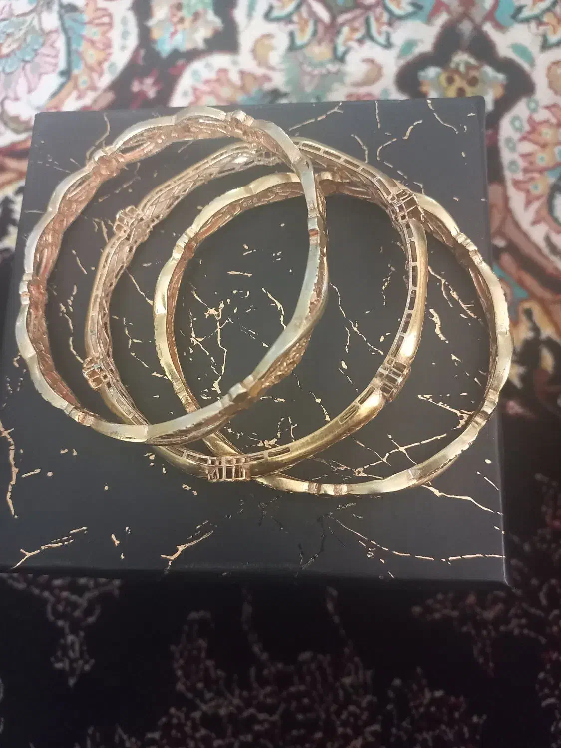 گوشواره و الگو نقره ابکاری طلا|جواهرات|پرند, فاز ۶|دیوار