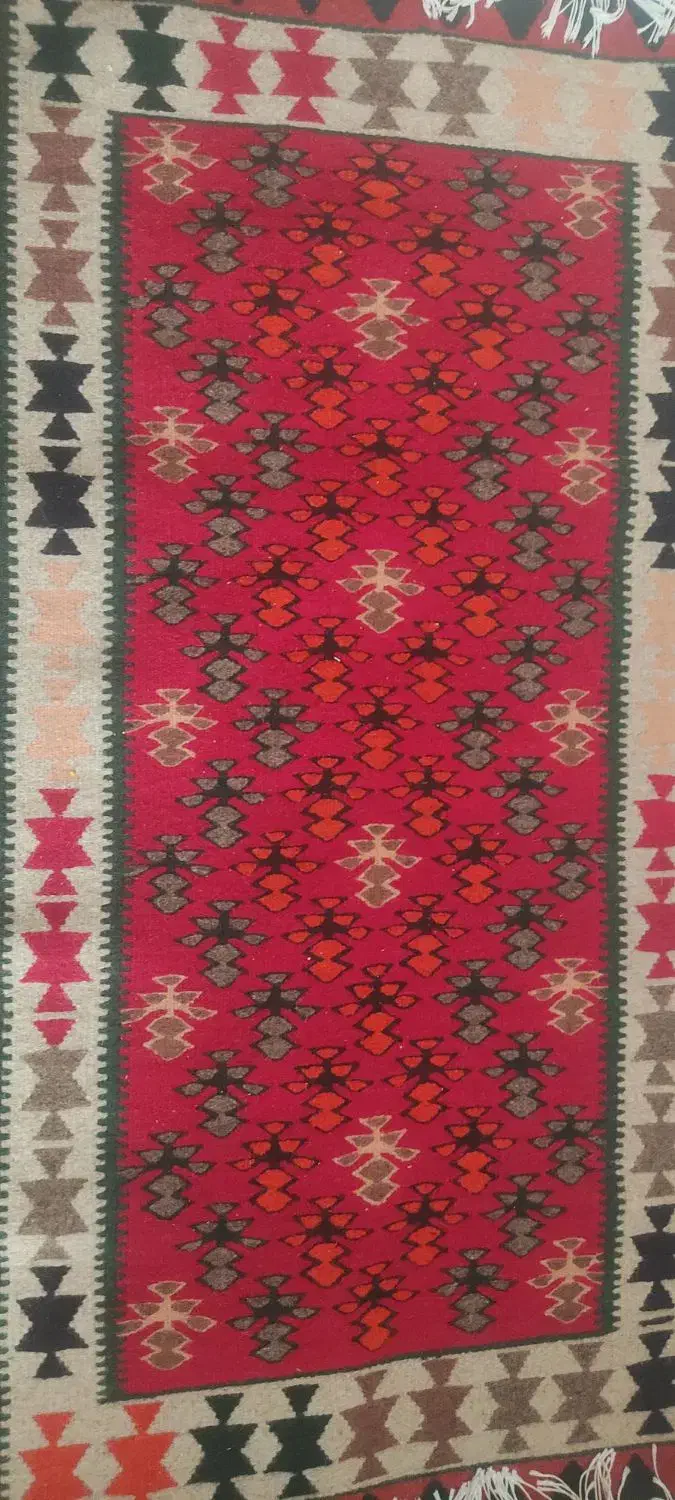 گلیم نو دست بافت در ابعاد عرض 85طول 150|گلیم، جاجیم، گبه|قزوین, |دیوار