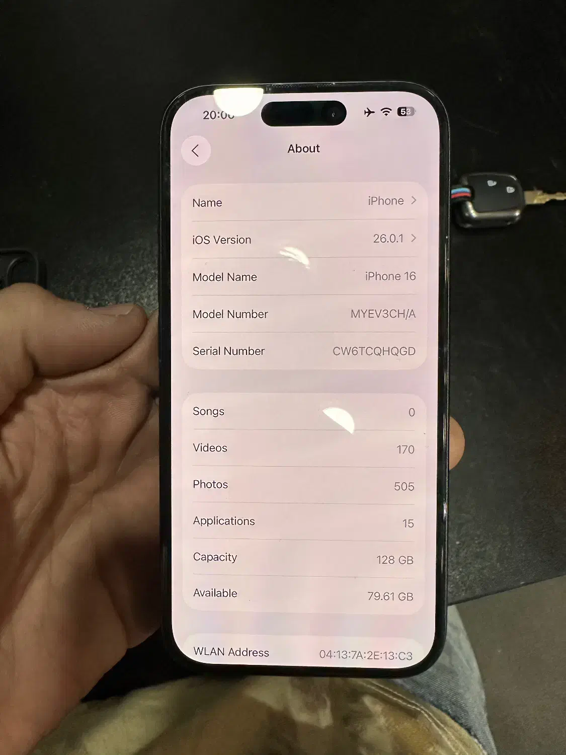 ایفون ۱۶ نرمال مشکی|موبایل|اهواز, کوی ایثار|دیوار