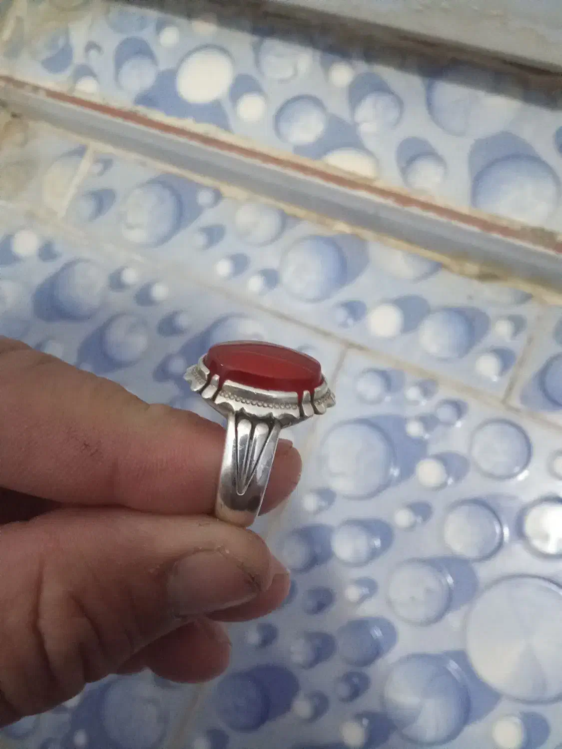 انگشتر عقیق یمن|جواهرات|نقده, |دیوار