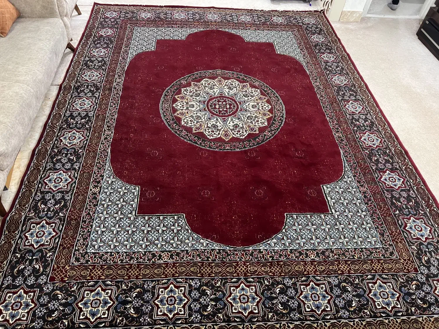 فرش ۱۲ متری زرشکی|فرش|علیآباد کتول, |دیوار