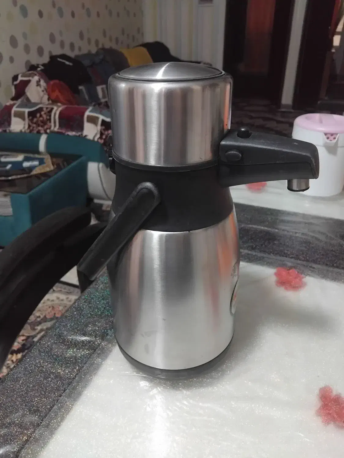 کلمن استیل ۲ونیم لیتری|ظروف نگهدارنده، پلاستیکی، یکبارمصرف|لاهیجان, خمیر کلایه|دیوار