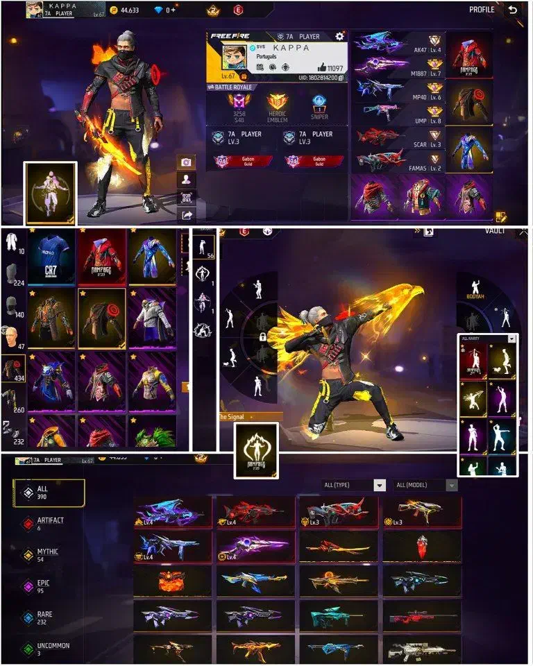 اکانت فری فایر فوری|کنسول، بازی ویدئویی و آنلاین|گرگان, |دیوار