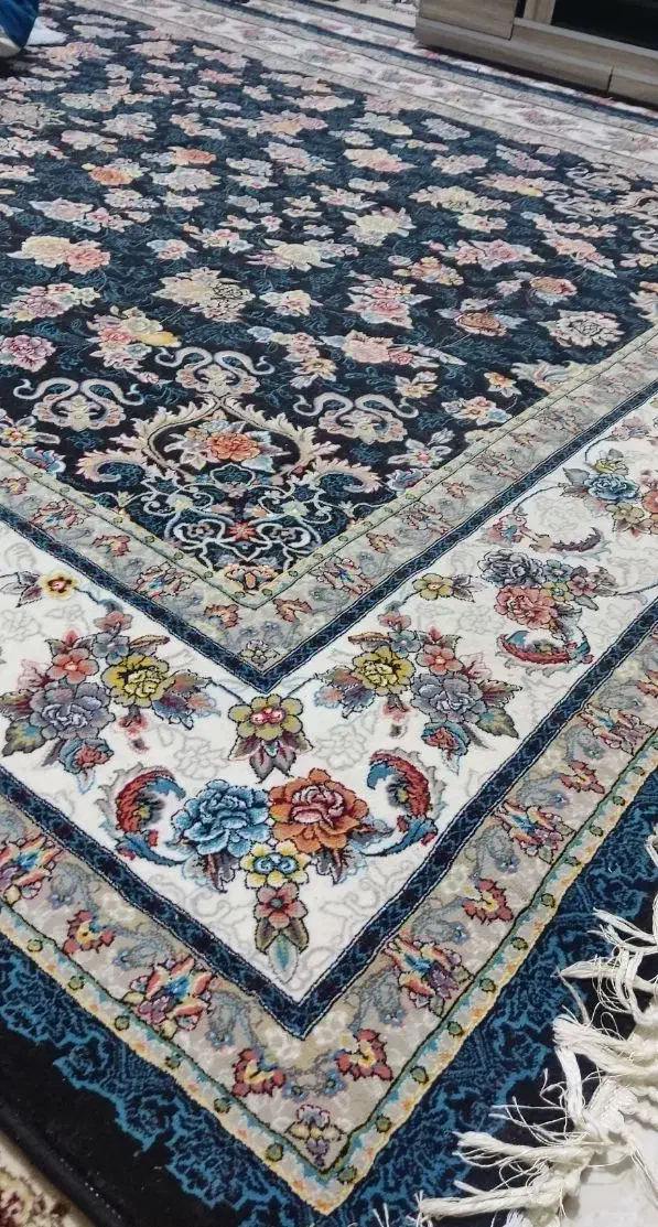 فرش افشان سرمه ای 9 متری|فرش|کرمانشاه, |دیوار