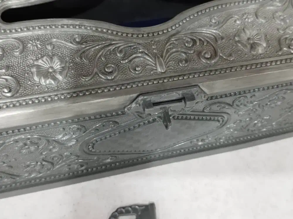 جای دستمال کاغذی پیوتر اصل ، قدیمی،سنگین و وزین|ظروف سرو و پذیرایی|اهواز, گلستان|دیوار