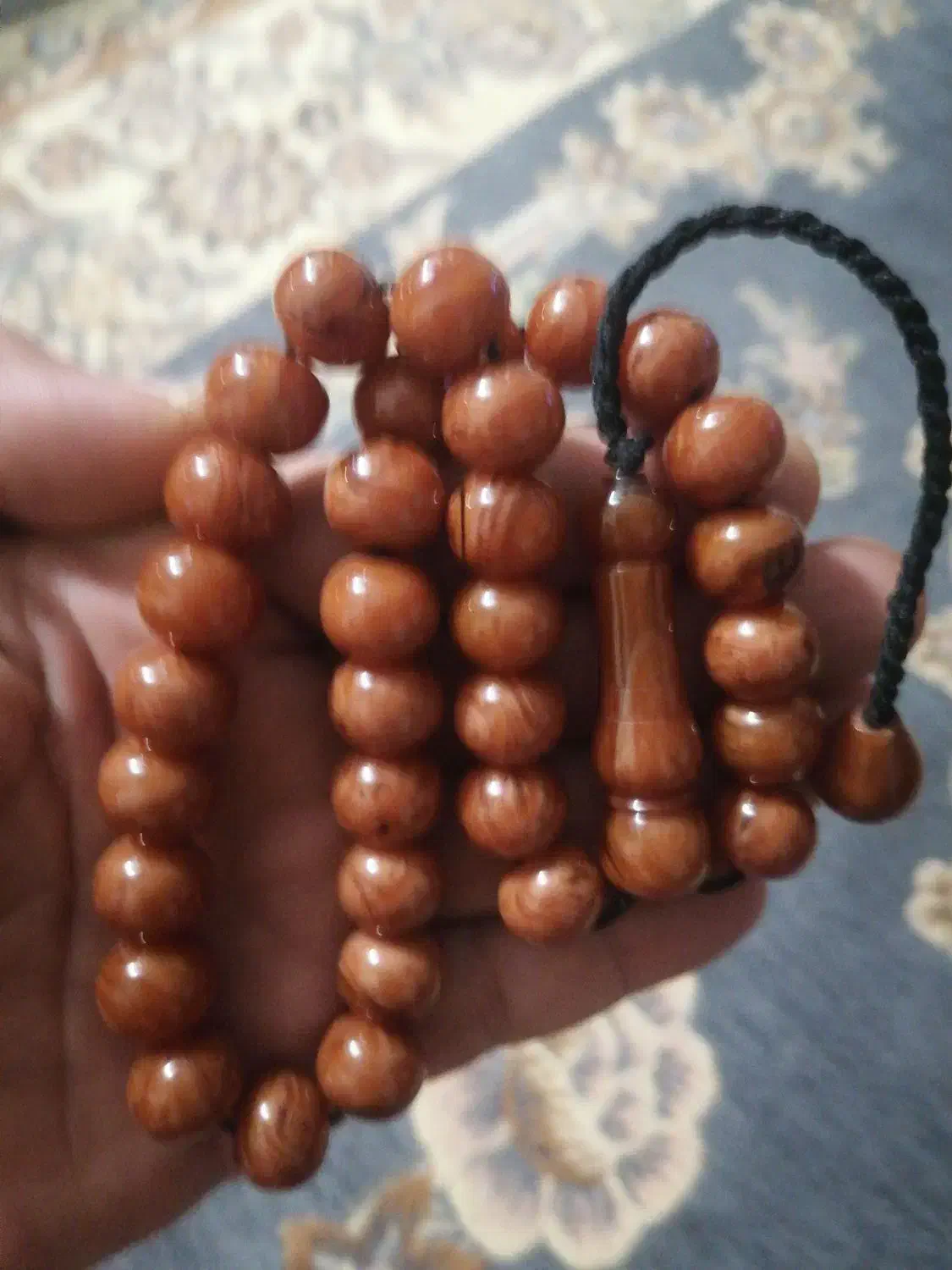 تسبیح کهربا یعقوب کهنه بدون مهر سایز 14|بدلیجات|کرمانشاه, |دیوار