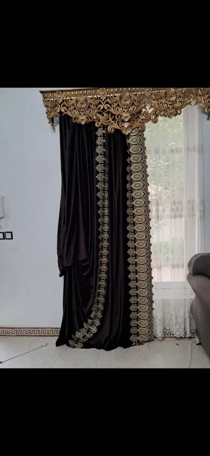 پرده پذیرایی کاملا سالم و نو|پرده، رانر، رومیزی|سنگر, |دیوار