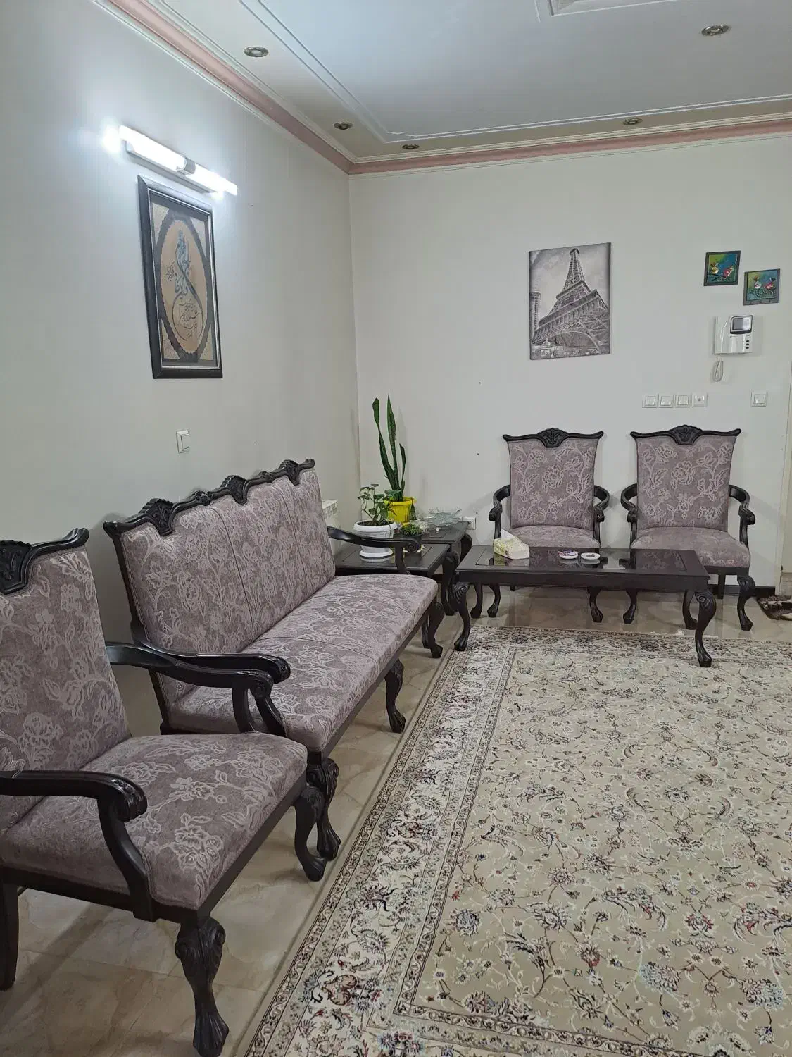 مبلمان استیل ۹ نفره کاملا سالم|مبلمان خانگی و میز عسلی|تهران, مینای شمالی (مخبر)|دیوار