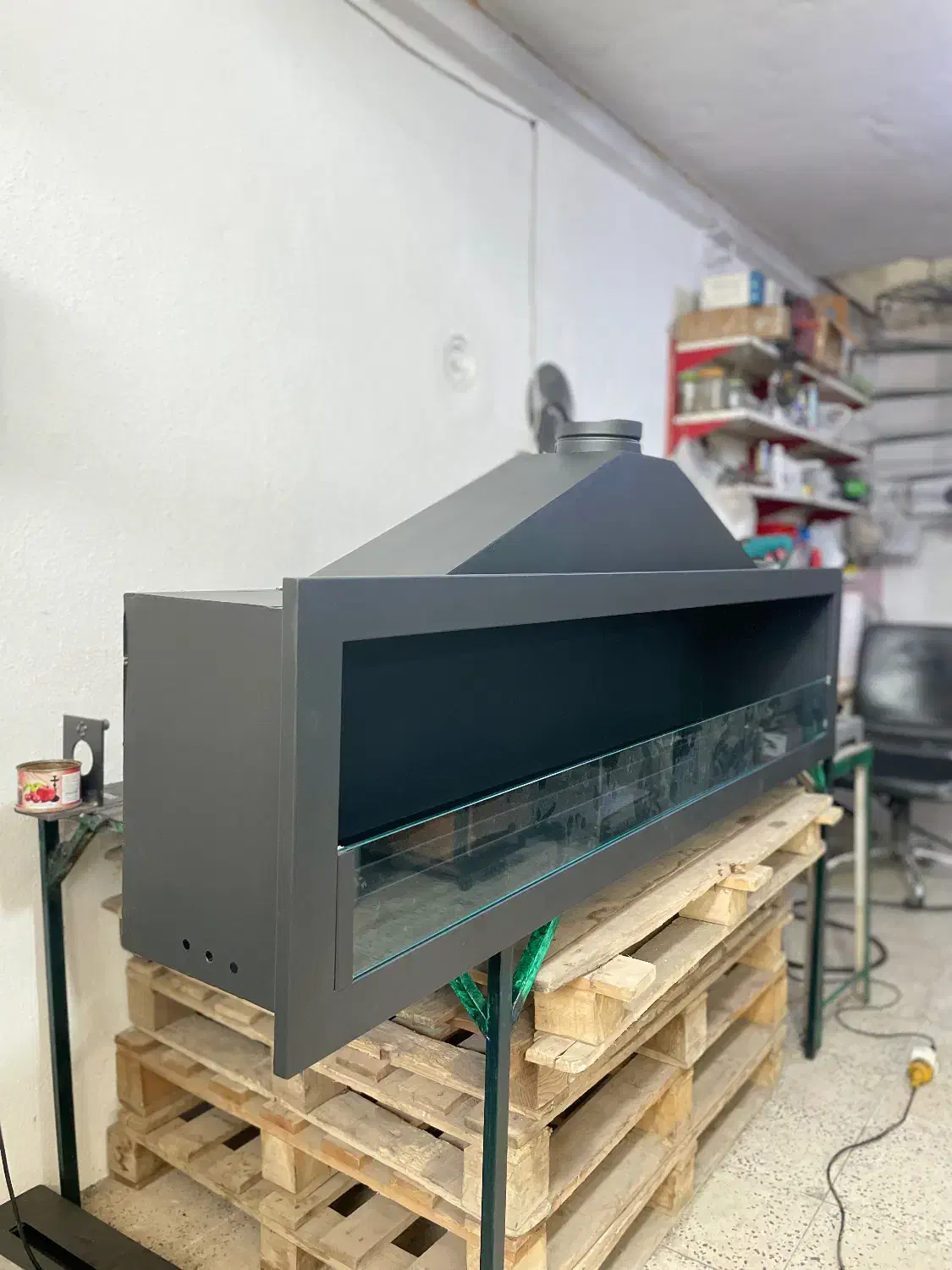 شومینه دیواری گازی ۱۸۰ سانت مدرن|بخاری، هیتر، شومینه|جاجرود, |دیوار