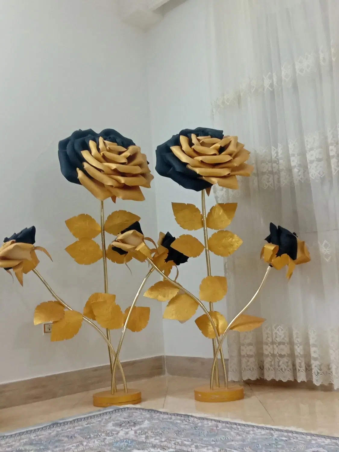 گل مسنوی|گل مصنوعی|مشهد, کوشش|دیوار