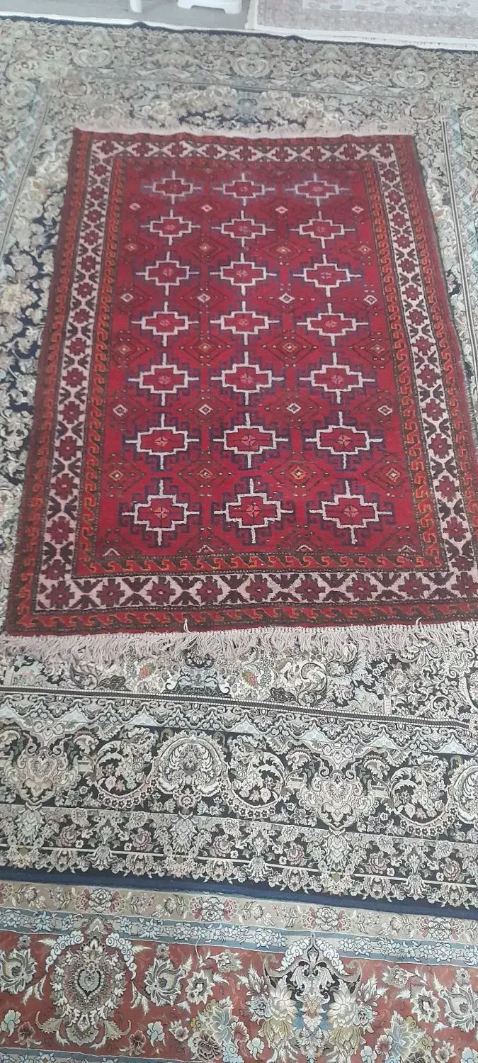 قالیچه دست باف  ترکمنی سالم فروش فوری|گلیم، جاجیم، گبه|مشهد, دانشجو|دیوار