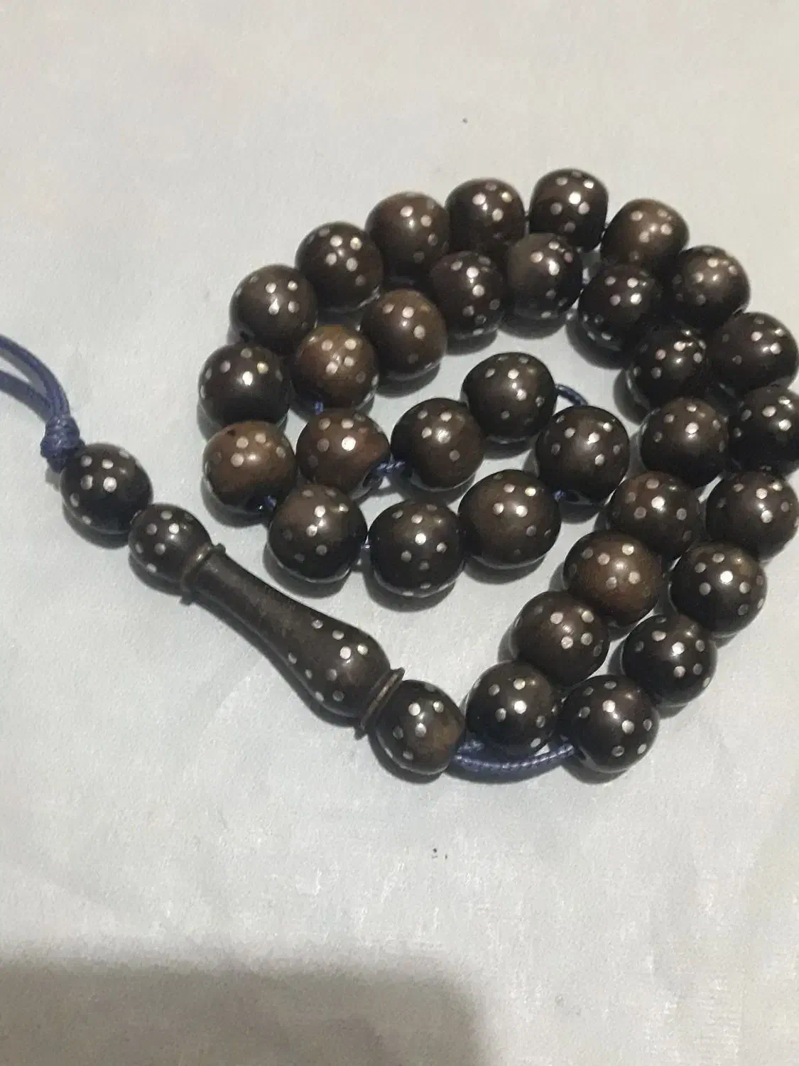 تسبیح نقره کوب صفوی|زیورآلات و اکسسوری|قمرود, |دیوار