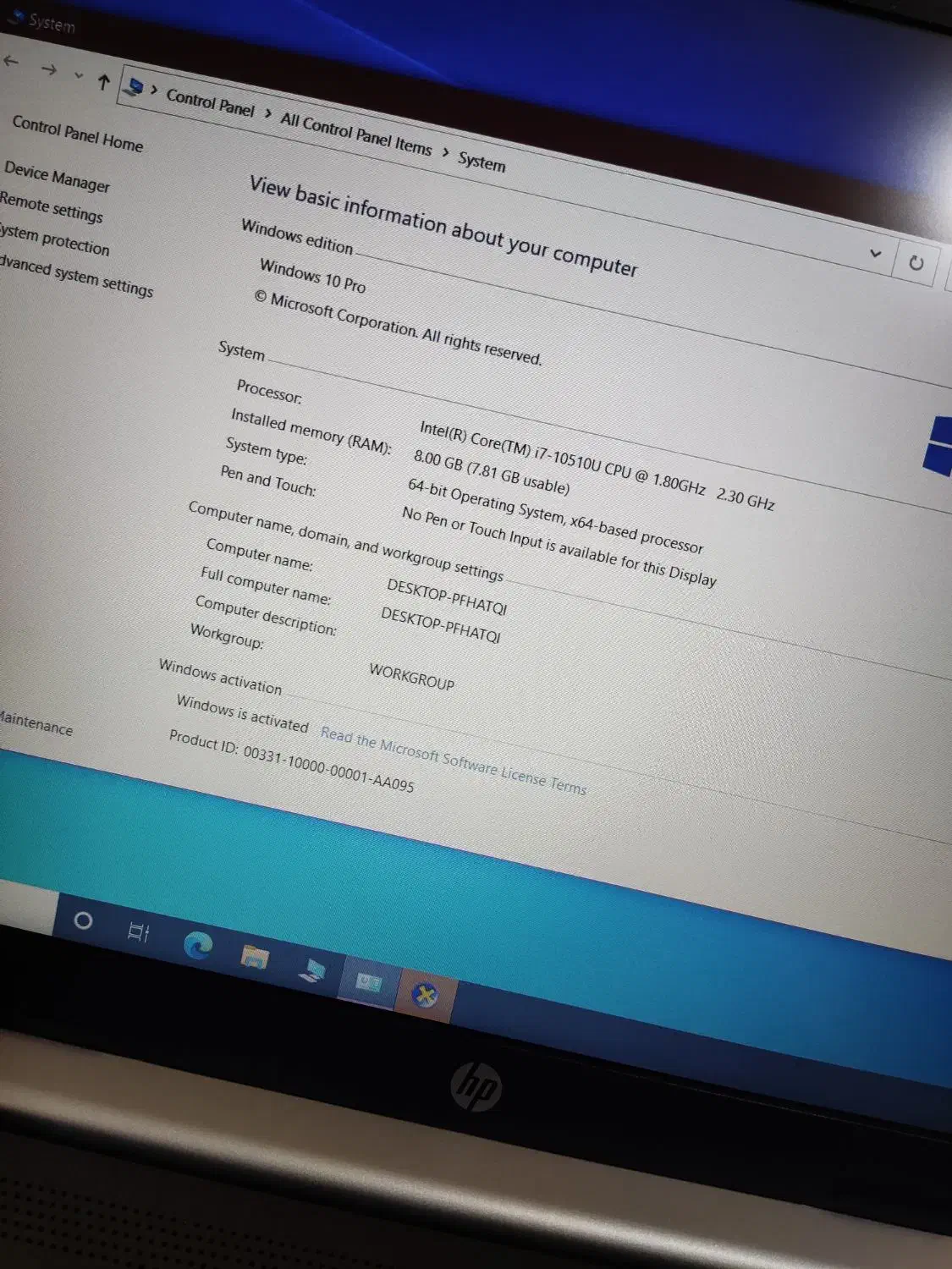 لپ تاپ HP نسل 10 گرافیک دار مشابه نو|رایانه همراه|تهران, ابوذر|دیوار