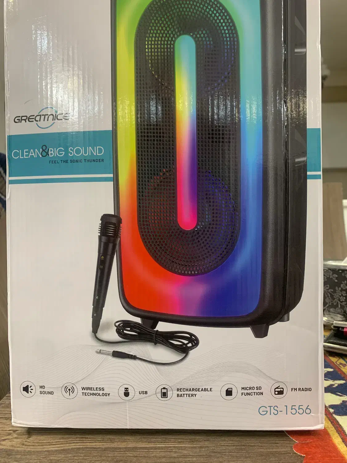 اسپیکر پارتی باکس خانوادگی با میکروفون|سیستم صوتی خانگی|قم, زنبیل آباد|دیوار